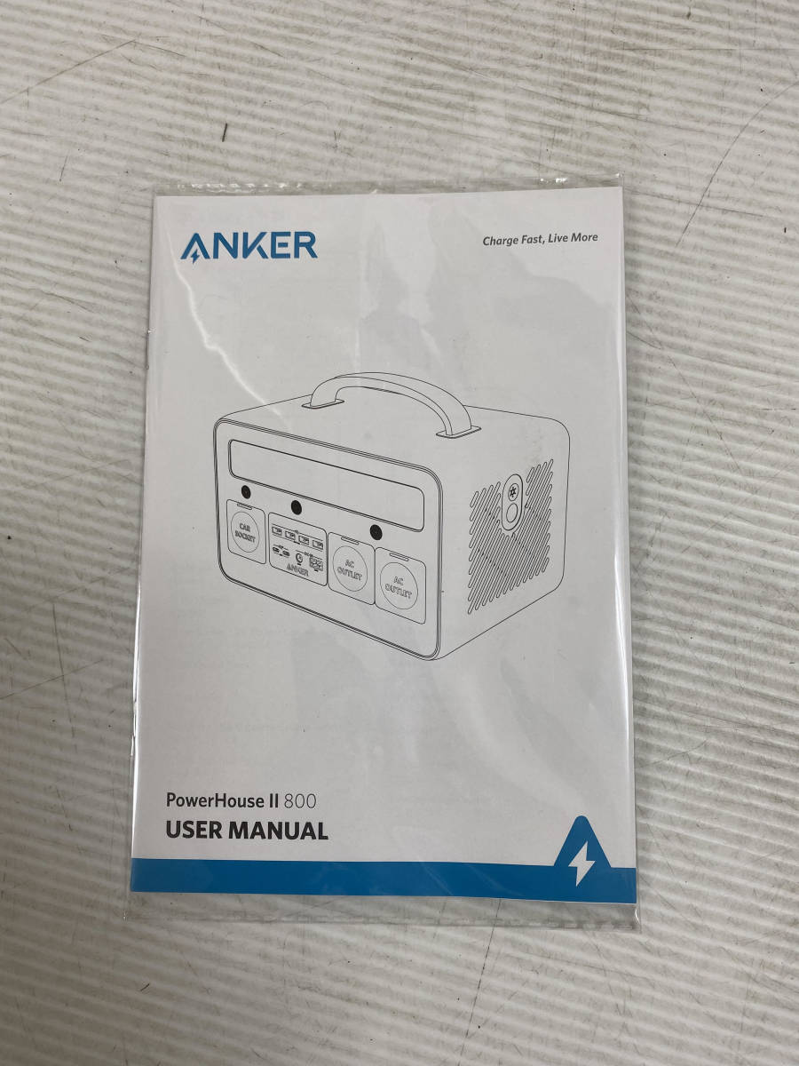 【展示品】Anker PowerHouse II 800 ポータブル電源 大容量 778Wh 高耐久 防災推奨 純正弦波 AC500W 瞬間最大1,000W 合計最大出力770W_画像6