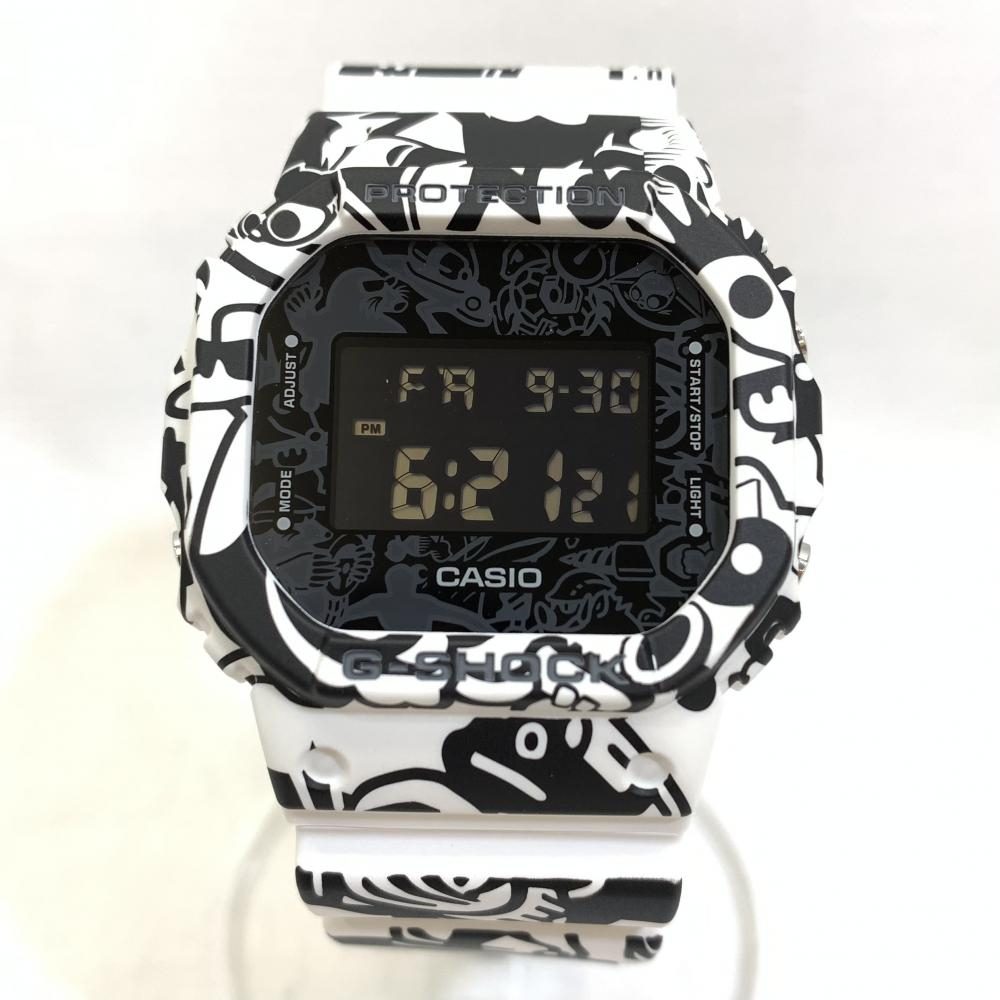 G-SHOCK DW-5600GU-7JR 腕時計 デジタル メンズ タグ付き ブラック/ホワイト ジーショック[240091299402] 
