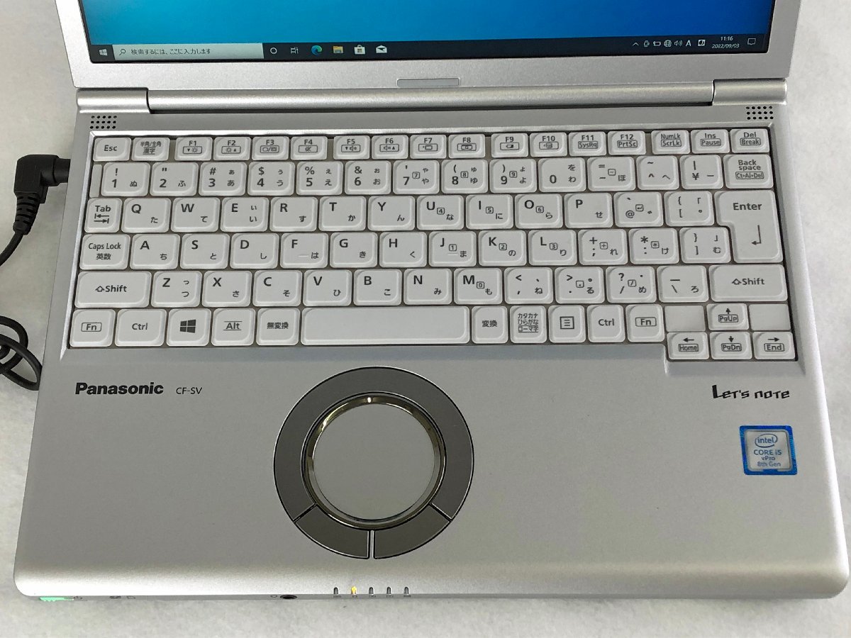 ☆品☆ノートPC CF-SV8RDCVS CPU:Core i5-8365U(1.6GHz) RAM:8GB SSD