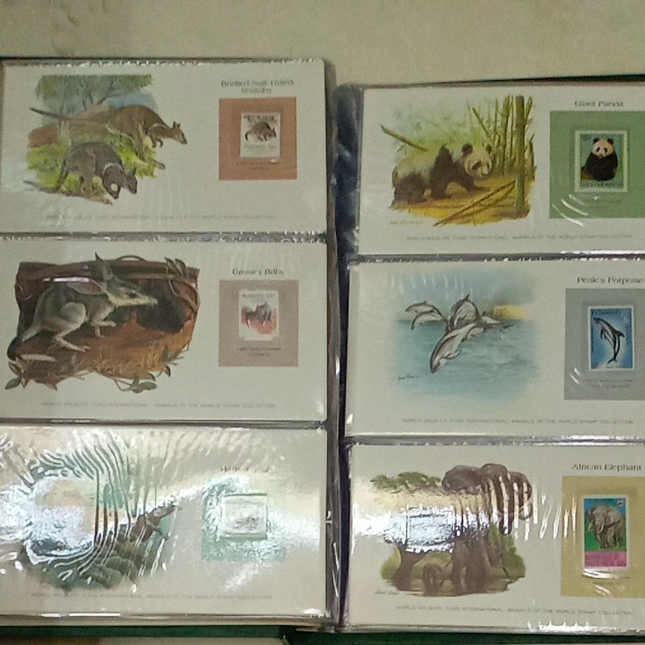 WWF Animals of the World Stamp Collection 1980 海外 外国 切手 希少 レア 