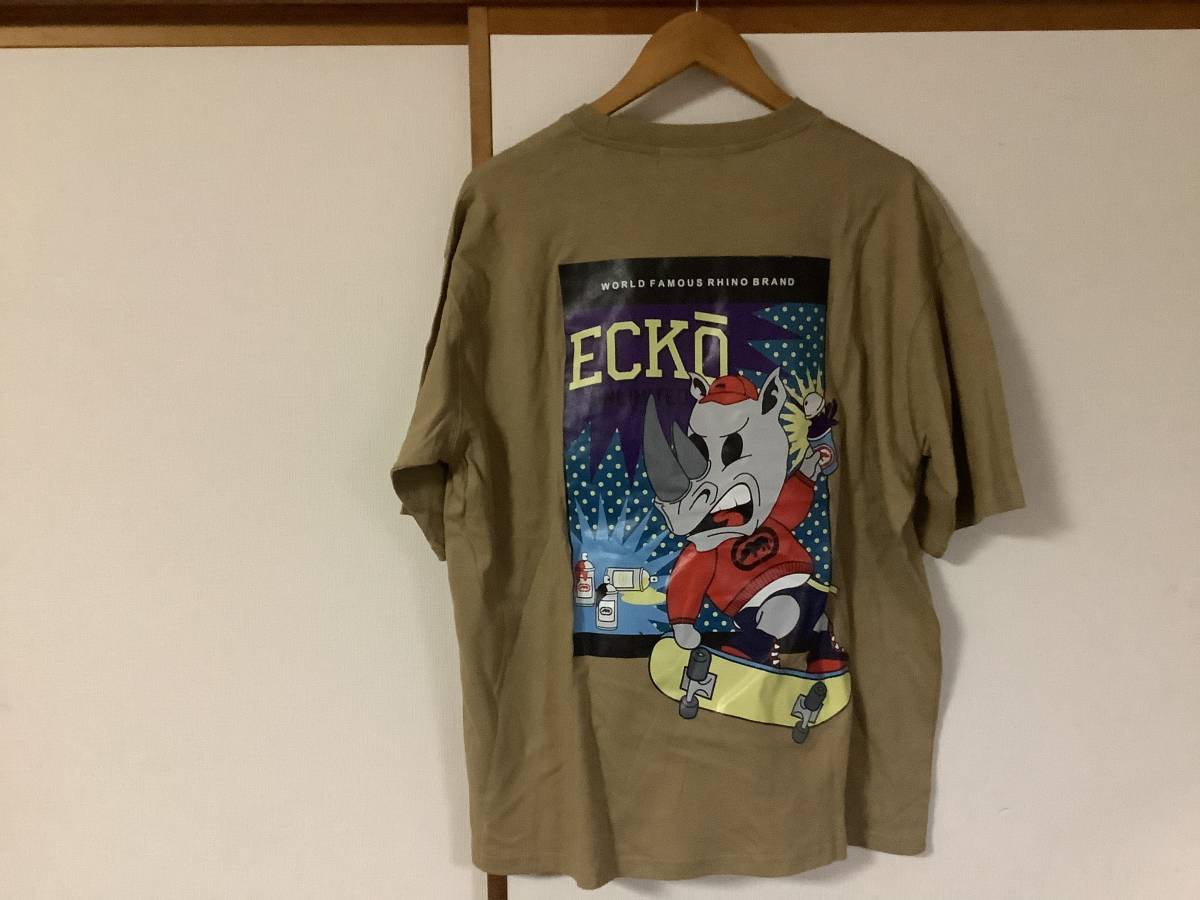 新品未使用　ecko unlted エコーアンリミテッド　半袖Tシャツ　Lサイズ　ブラウン　送料無料_画像1