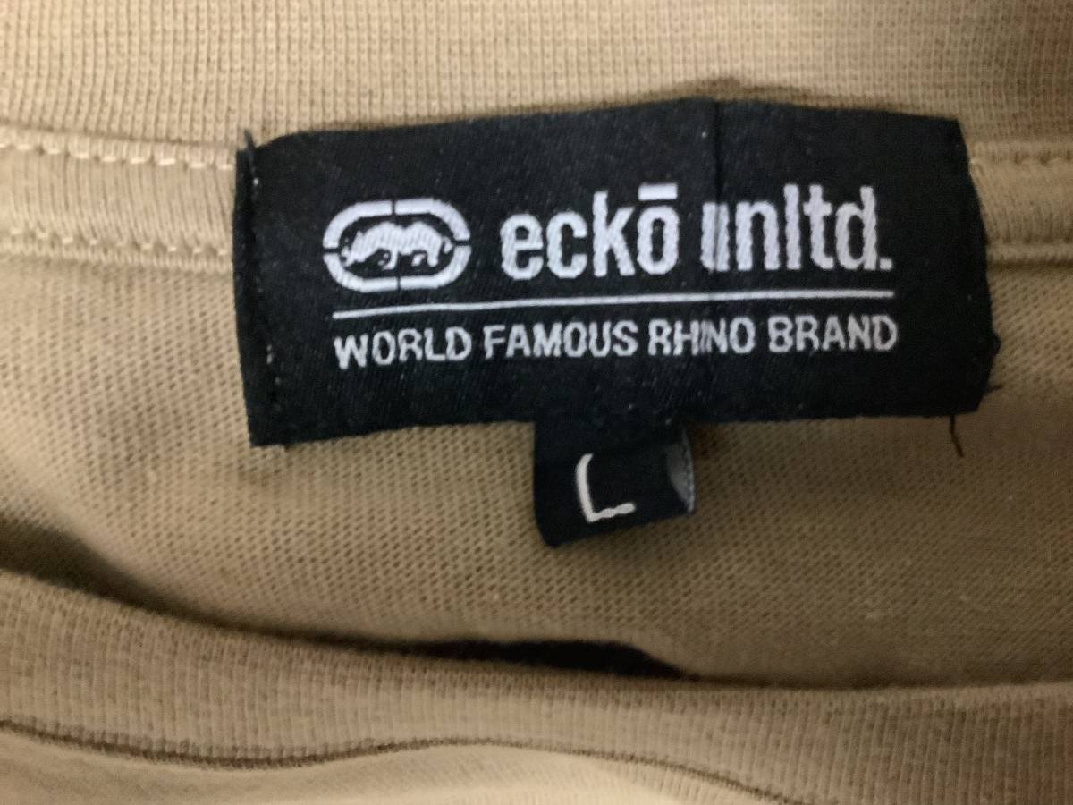 新品未使用　ecko unlted エコーアンリミテッド　半袖Tシャツ　Lサイズ　ブラウン　送料無料_画像6