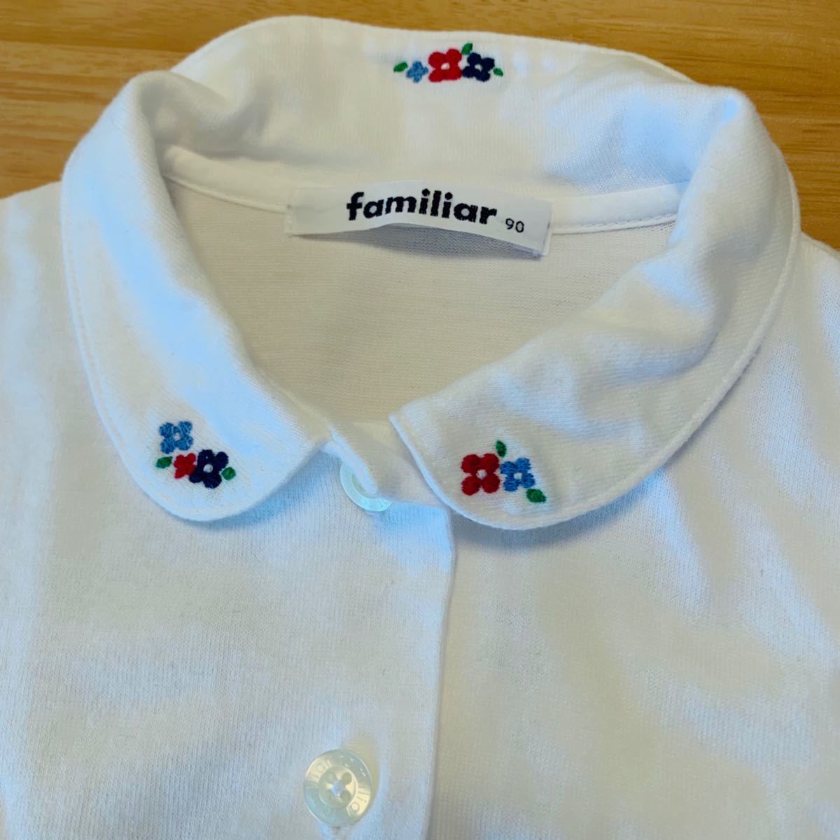 ファミリア familiar 長袖 ブラウス 白 90|PayPayフリマ