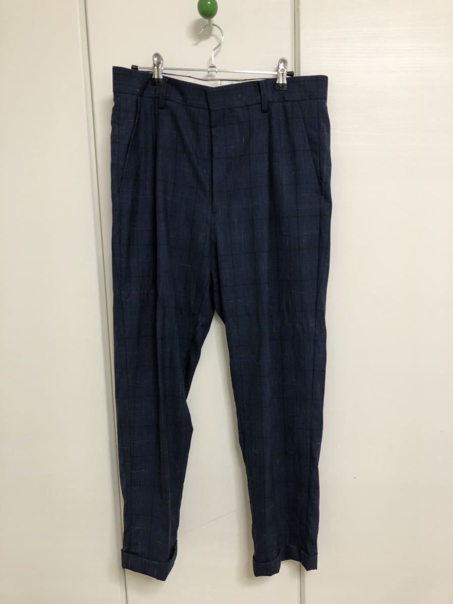 最も優遇の L WACKO DORMEUIL TROUSERS PLEATED ドーメル スラックス