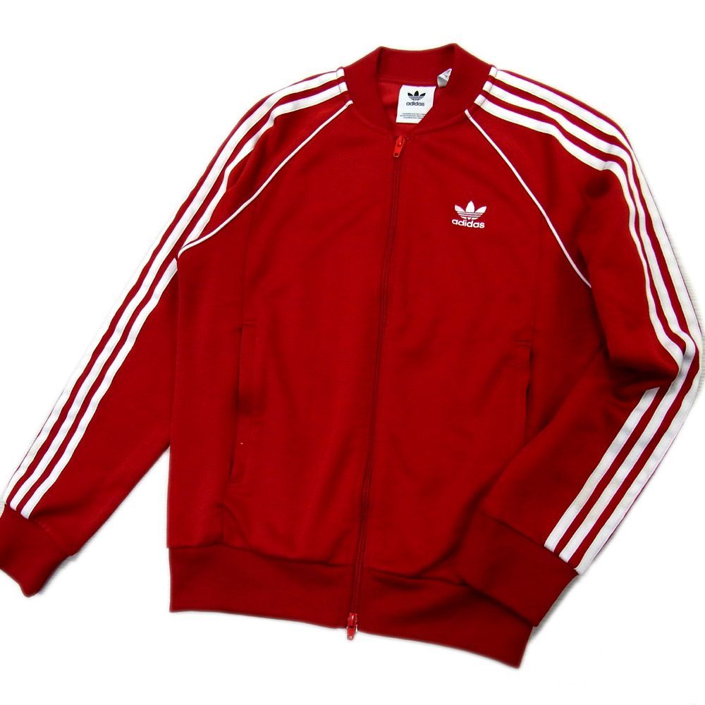 アディダス オリジナルス ジャージ トラックジャケット ジップ 翌日発送 adidas アディダス ジャージ トラックジャケット Mサイズ 赤色 レッド ジャージ