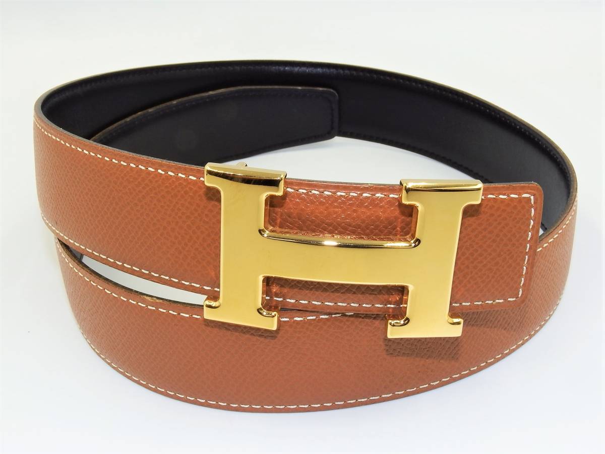 期間限定60%OFF! HERMES エルメス ベルト H金具 ゴールド金具 Hロゴ