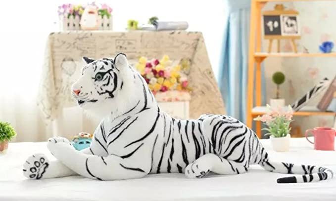 MILEE белый Tiger мягкая игрушка WhiteTiger Plush очень большой 