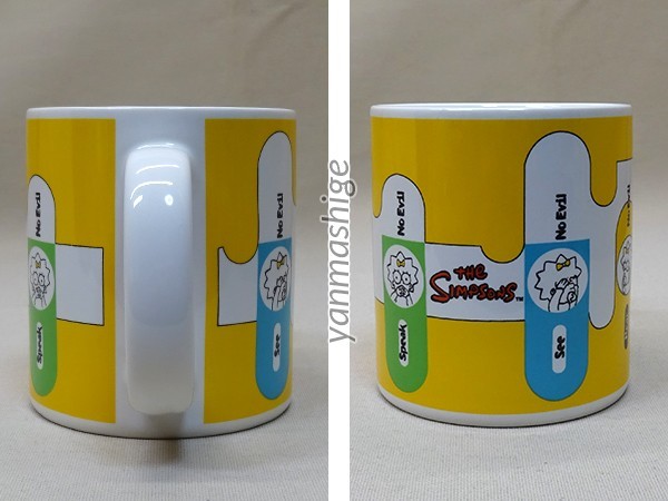 99年製 未使用品 マギー＋ホーマー 2個セット マグカップ Simpsons シンプソンズ Fox_画像2