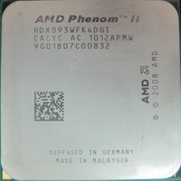 AMD Phenom II X4 B93 2.8GHz 4x 512KB 6MB 2GHz 95W AM3 HDXB93WFK4DGI_画像1