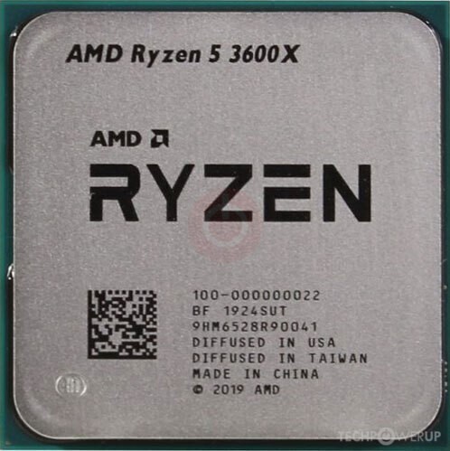 AMD Ryzen 5 3600X 6C 3.8GHz 32MB AM4 DDR4-3200 95W_画像1