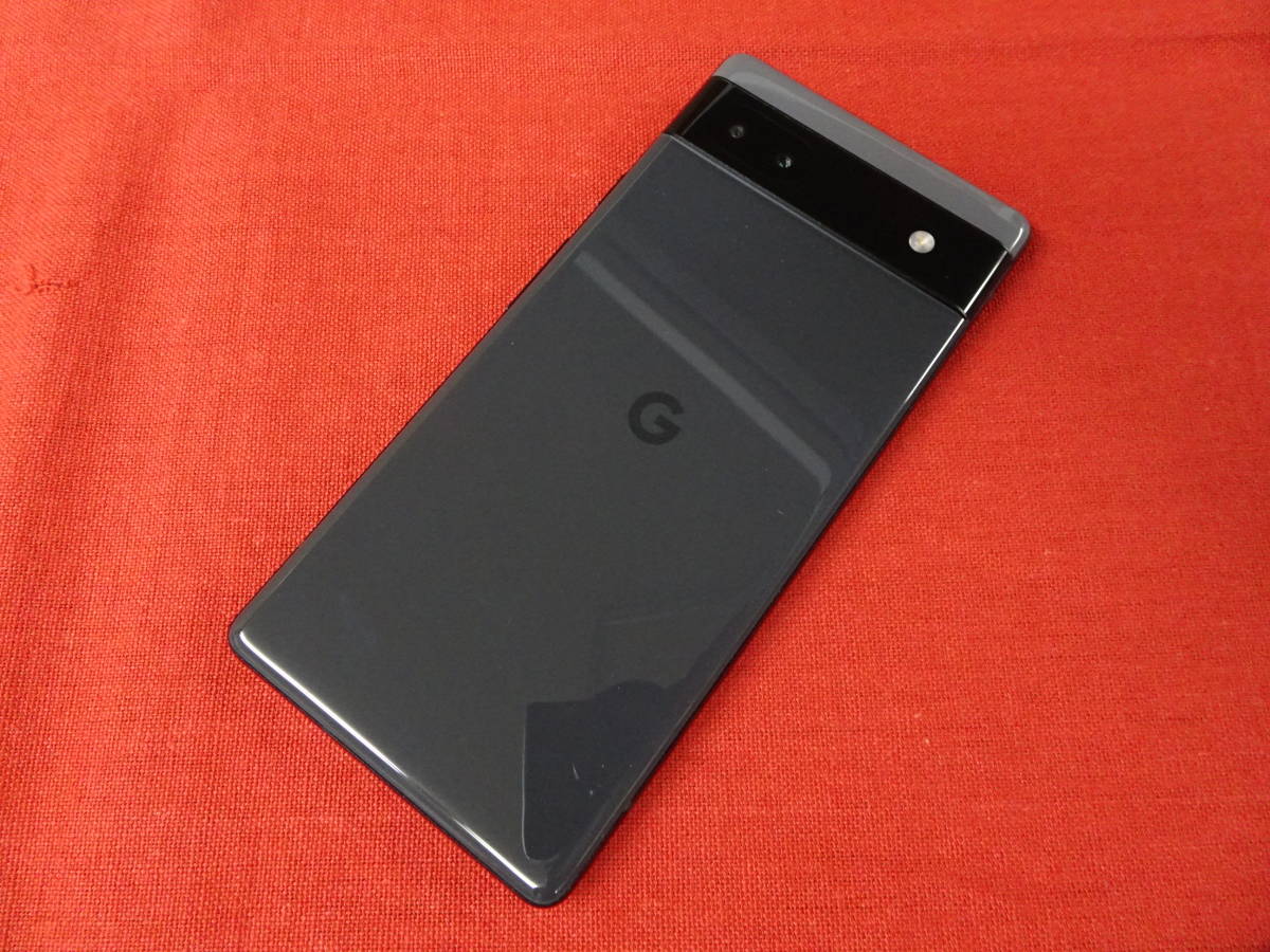 au SIMフリー Google Pixel 6a 128GB チャコール 利用制限○ 美品 即決