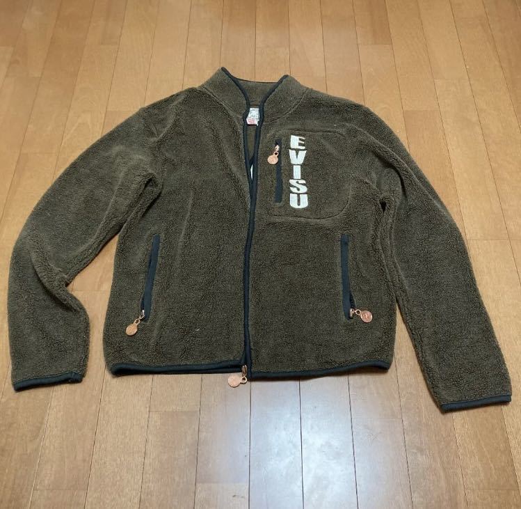 ブランド別 エヴィス EVISU フリースジャケット サイズ38 安い買付