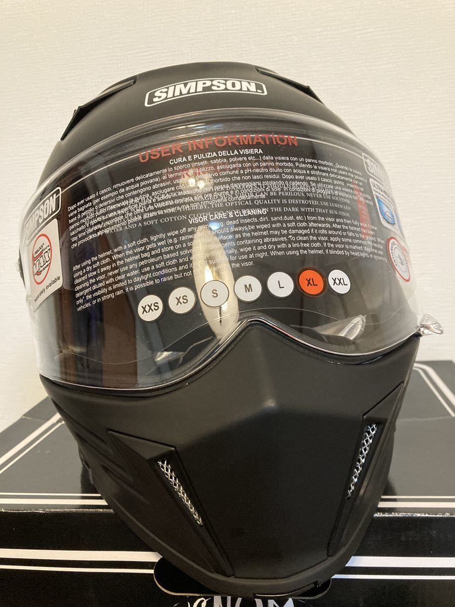 新品】SIMPSON DARKSOME シンプソン ヘルメット マットブラック 新品】SIMPSON DARKSOME シンプソン ヘルメット マットブラック