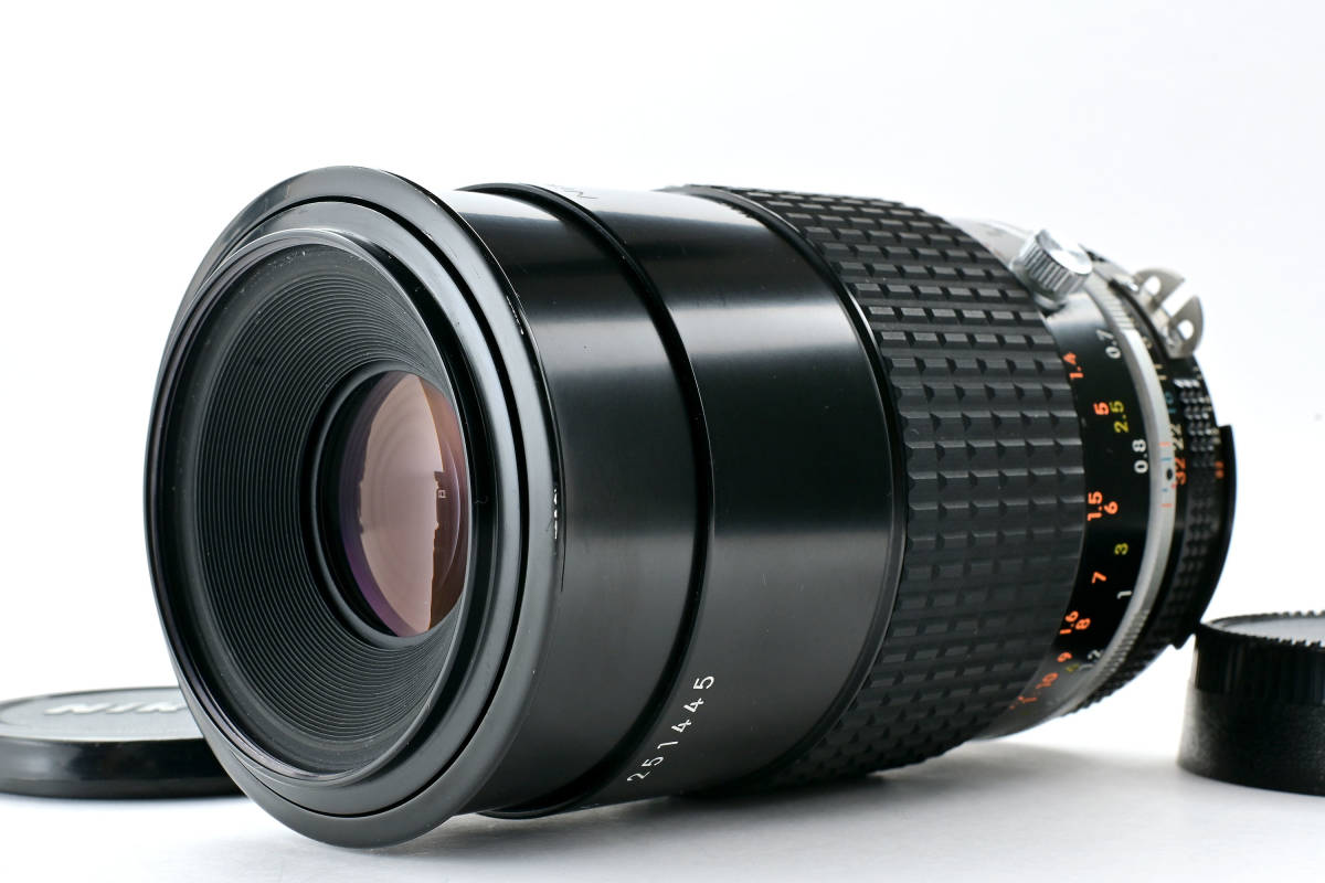□ 美品 Nikon Nikkor Ai-s 105mm F4 ニコン MF テスト撮影済 綺麗