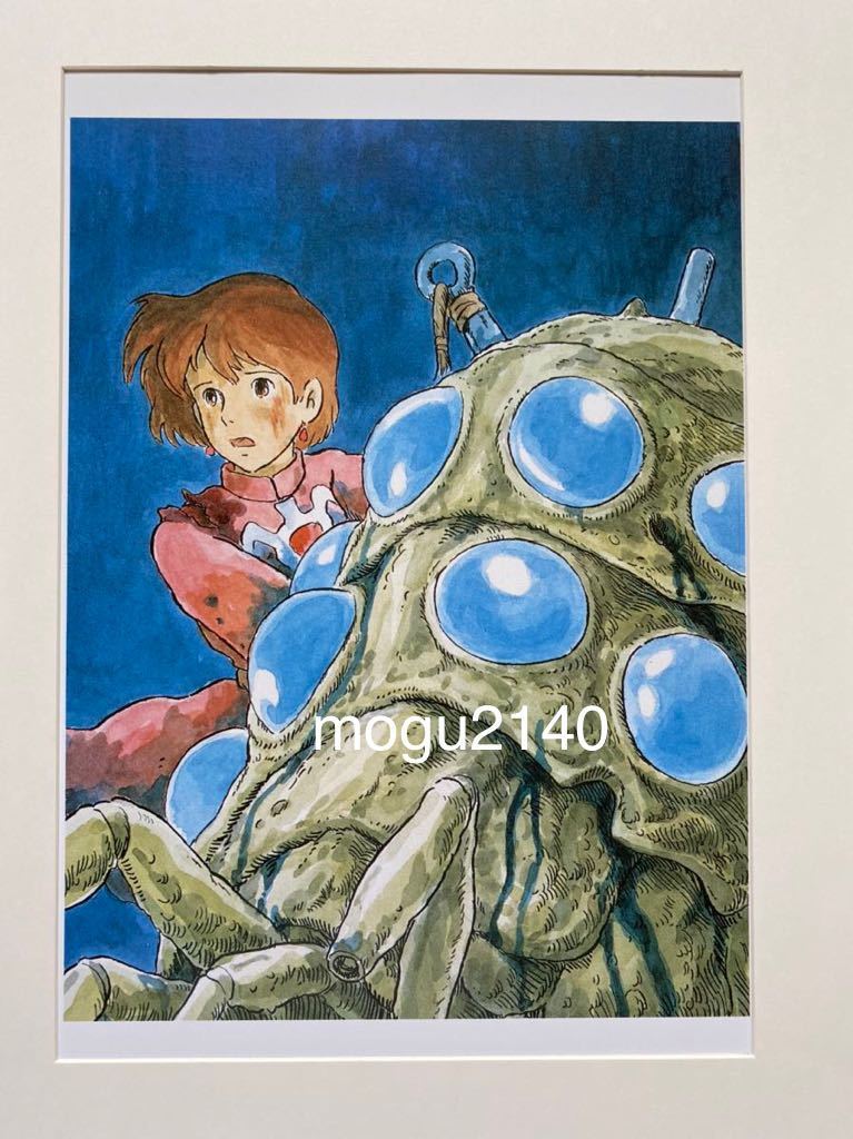 【額装品】ジブリ　ナウシカ　ポスター　宮崎駿　イメージ図　レイアウト図　セル画　原画　ポストカード　イラスト　STUDIO GHIBLI 1984 F