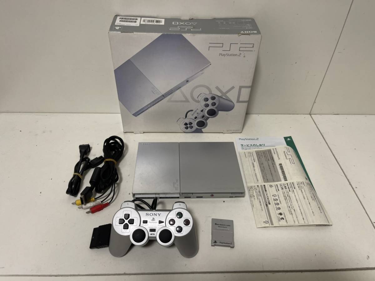完品 ソニー 薄型 PS2 本体セット 最終モデル SCPH-90000 SS サテン