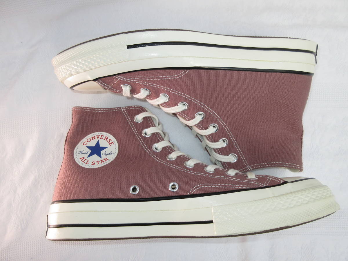 送料込 廃盤b新品 コンバース チャックテイラー CT70 復刻 三ツ星 First String ハイカット CONVERSE 26cm US7,5 サドル あずき 旧プリントの画像9