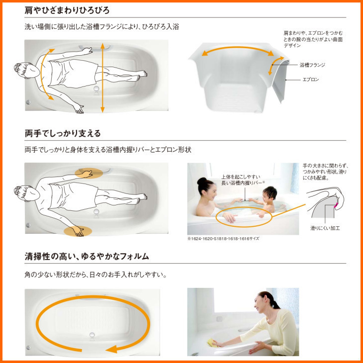 ※別途浴室暖房機付有！ リクシル システムバスルーム リデア 1624 Cタイプ 基本仕様 送料無料 64%オフ 海外発送可 S_画像4