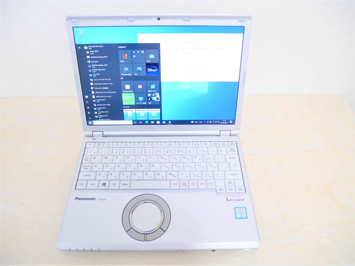 ★使用歴浅！ Let's note CF-SZ6 美品 軽量 第7世代 Corei5-7300U/4G/SSD128G/Windows10/MS Office2013 カメラ内蔵でテレワークに♪_画像1