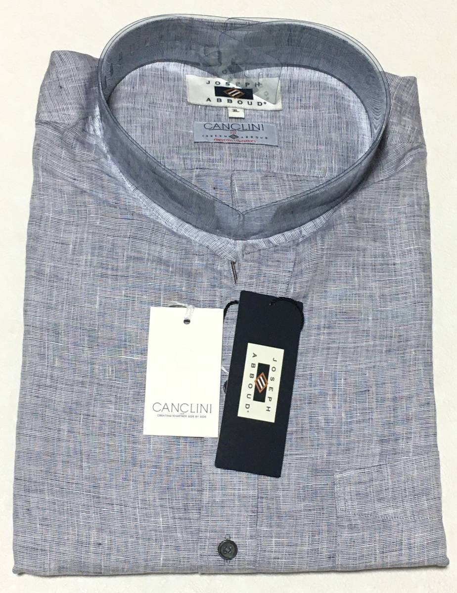 美品】アーツアンドサイエンス グレー ノースリーブ シャツ 【1】麻100