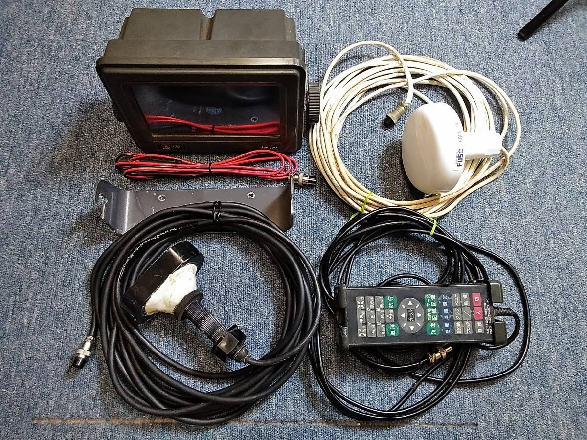 B-3☆中古品 FUSO FEG-770 GPS 魚探 50/200KH☆ B-3☆中古品 FUSO FEG-770 GPS 魚探 50/200KH☆