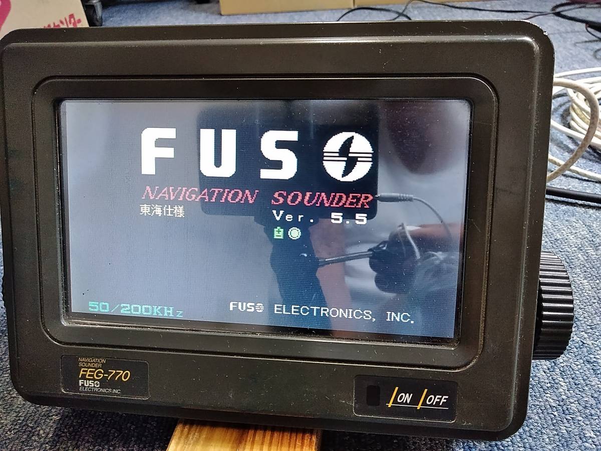 B-3☆中古品 FUSO FEG-770 GPS 魚探 50/200KH☆ B-3☆中古品 FUSO FEG-770 GPS 魚探 50/200KH☆