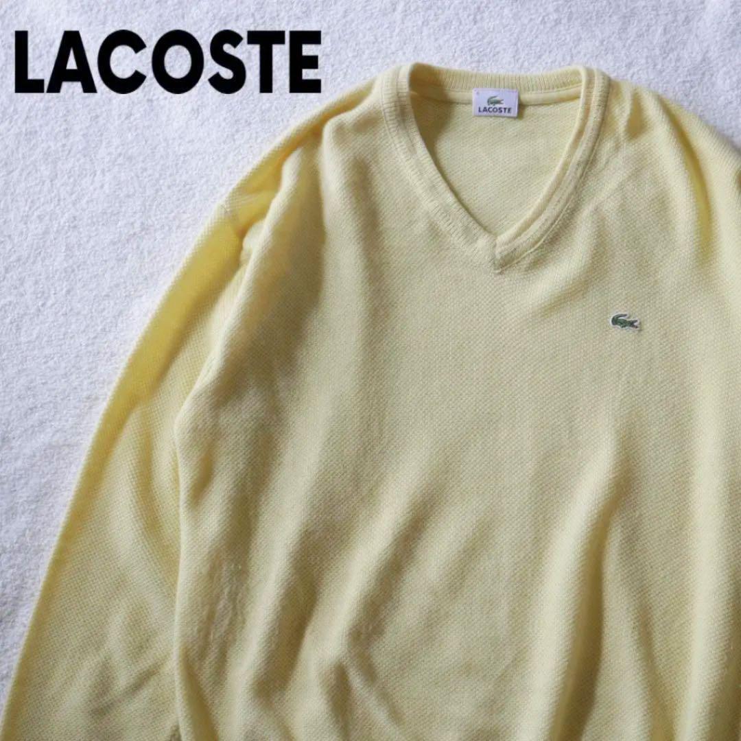 入園入学祝い ラコステ LACOSTE 古着 6 イエロー ニットセーター