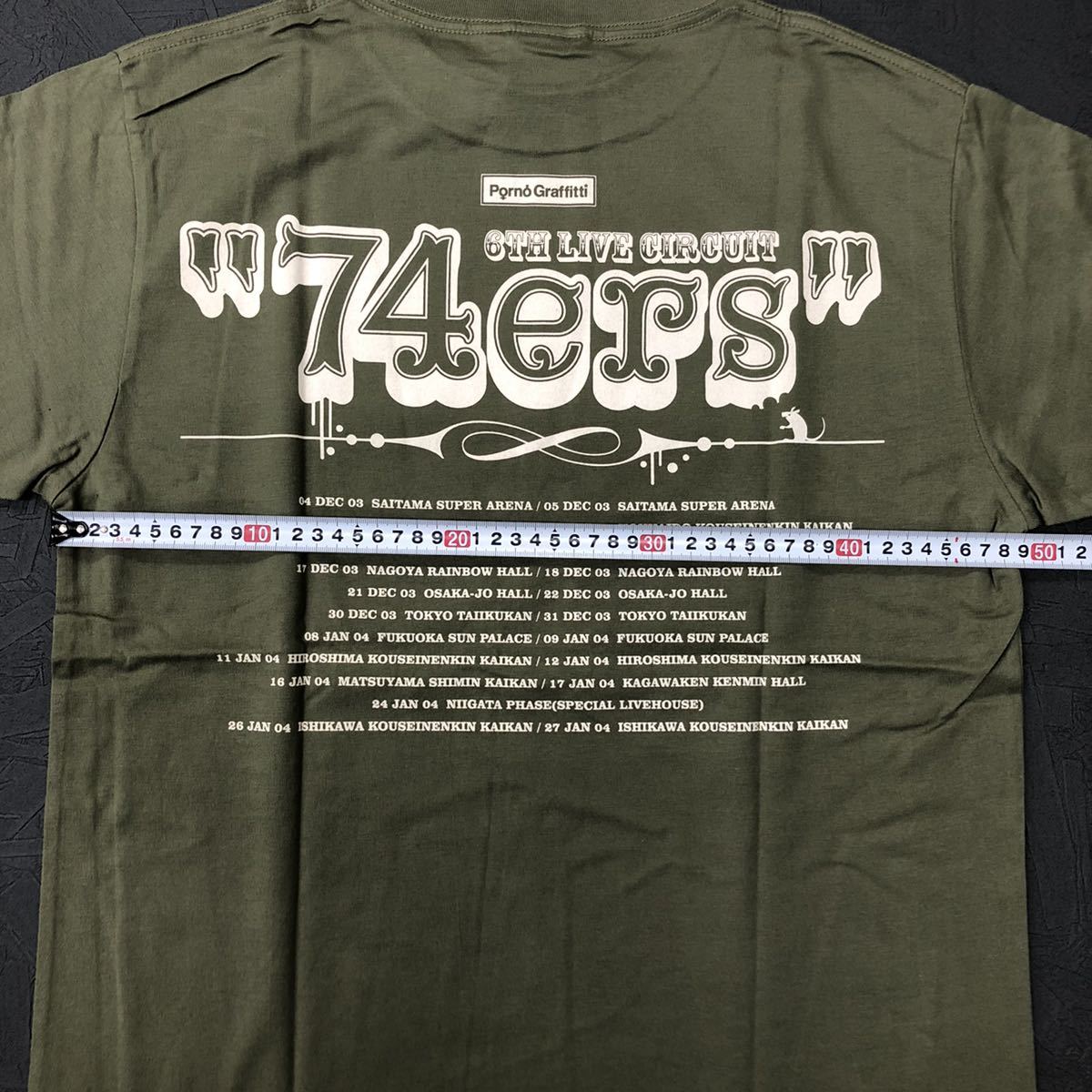 貴重 未使用 ポルノグラフィティ Tシャツ 74ers Mサイズ フェス ライブ