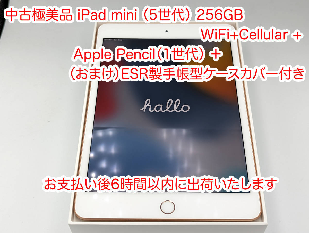 iPad mini (第 5 世代)ゴールド 美品 カバー付き - library