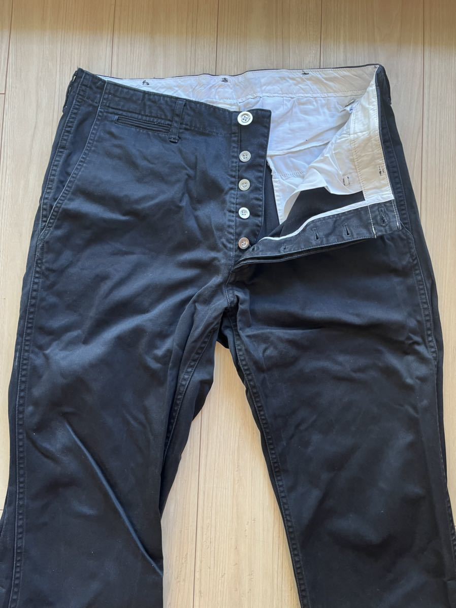 visvim chino pants 黒 L 中古 チノパン pioneer iris social