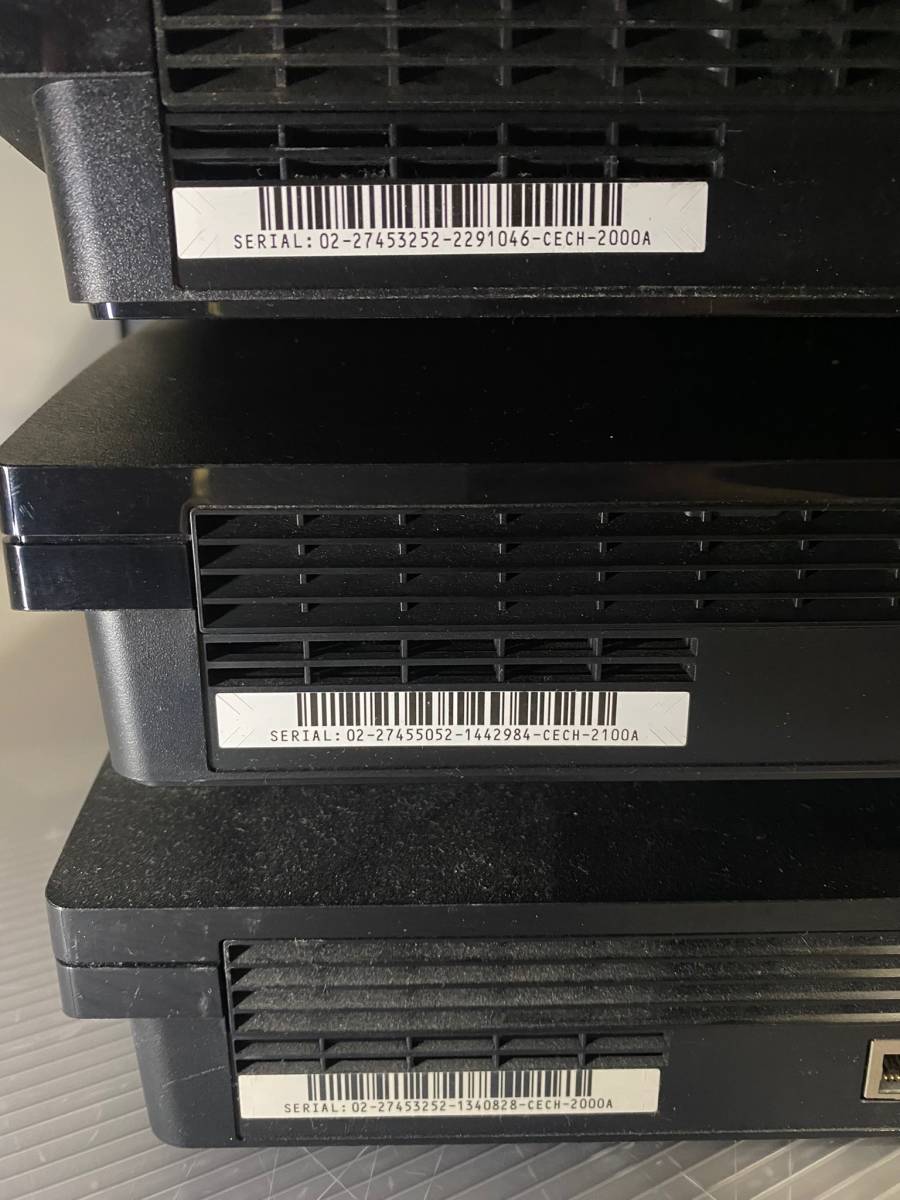 1円~ PS3 本体 6台 まとめ売り 2000A 2500A 3000Aなど PlayStation3