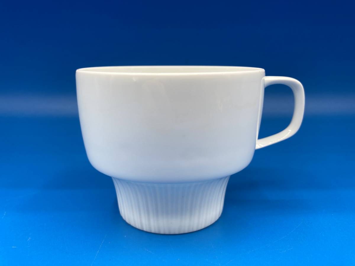 [used box none ]Rosenthal Rosenthal * white porcelain * Trio cup & saucer & plate (4) * size 80mm× height 65mm / 134mm / 196mm