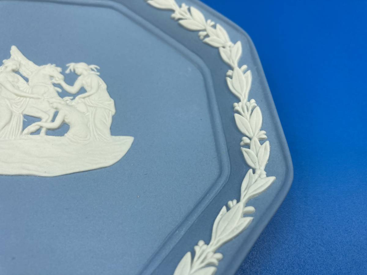 【未使用　箱あり】WEDGWOOD ウェッジウッド　★Jasper ジャスパー　★プレート　★サイズ 125mm×116mm×高さ20mm_画像4