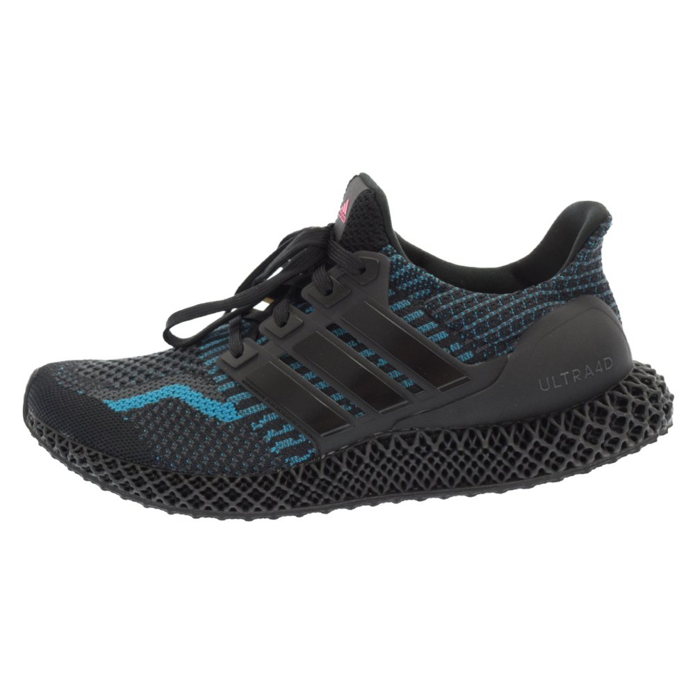 アディダス ウルトラ4D 5.0 ローカットスニーカー G58162 ブラック US10 アディダス ADIDAS 黒色 ブラック ウルトラ スニーカー
