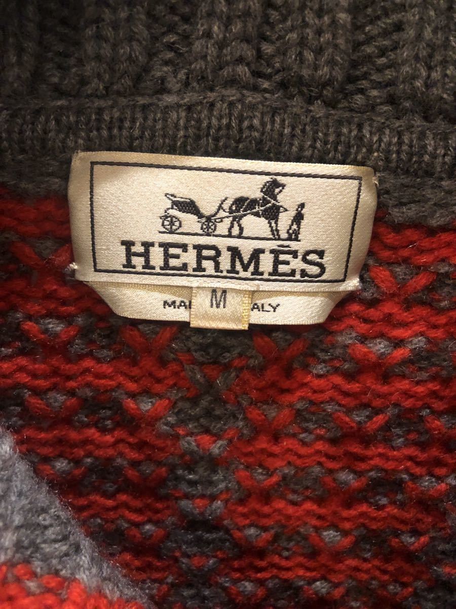 エルメス HERMES カシミヤ100% ニット セーター メンズ M の商品詳細 