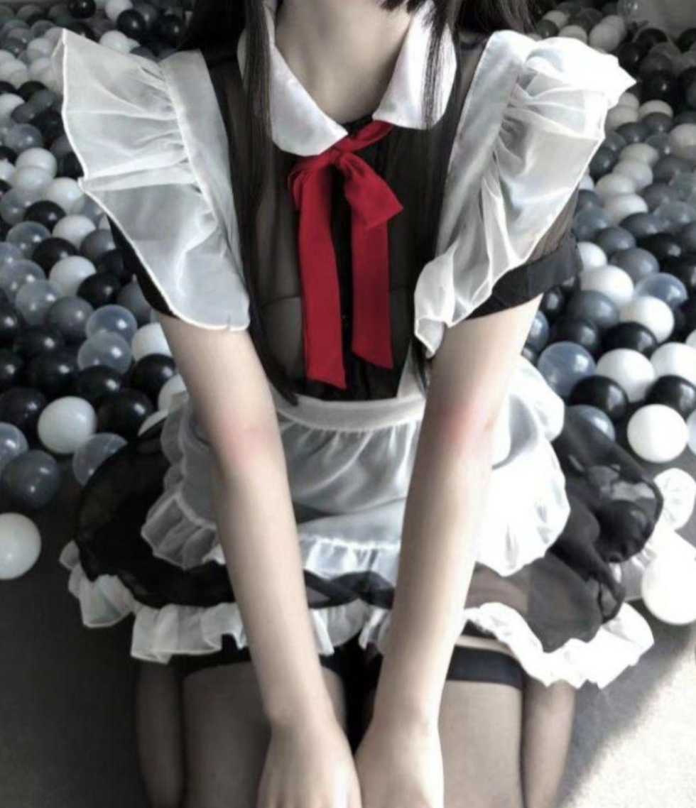 メイド　シースル メイド服　セクシーコスプレ