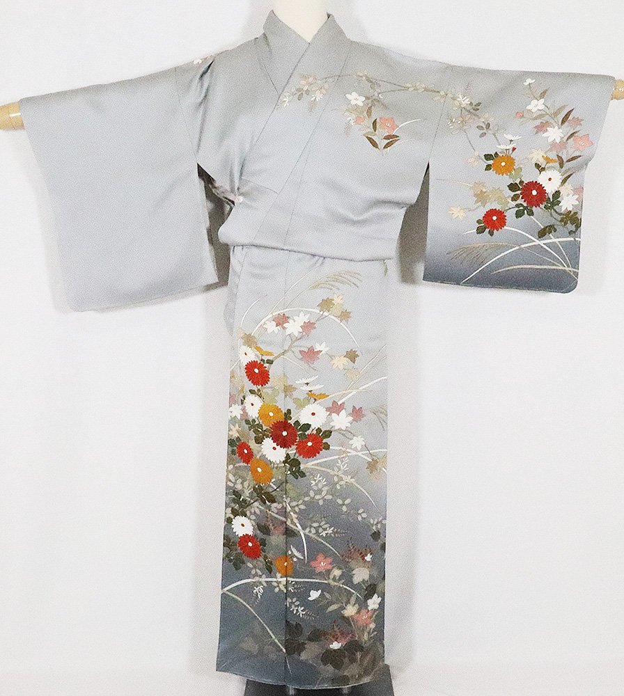 若者の大愛商品 SSサイズ 金箔ちらし 紅葉 南天 菊 暈し グレー 薄グレー 正絹 袷 訪問着 ki26977 中古美品 オールシーズン シルク レディース 着物 仕立て上がり 若者の大愛商品 SSサイズ 金箔ちらし 紅葉 南天 菊 暈し グレー 薄グレー 正絹 袷 訪問着 ki26977 中古美品 オールシーズン シルク レディース 着物 仕立て上がり