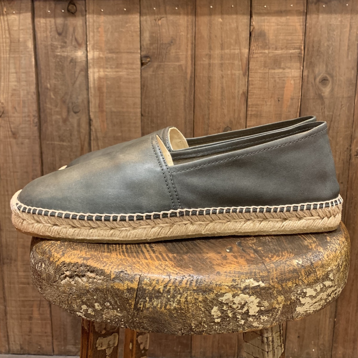 日本限定モデル】 RRL ESPADRILLE LEATHER SHOES. NEW ダブルアール