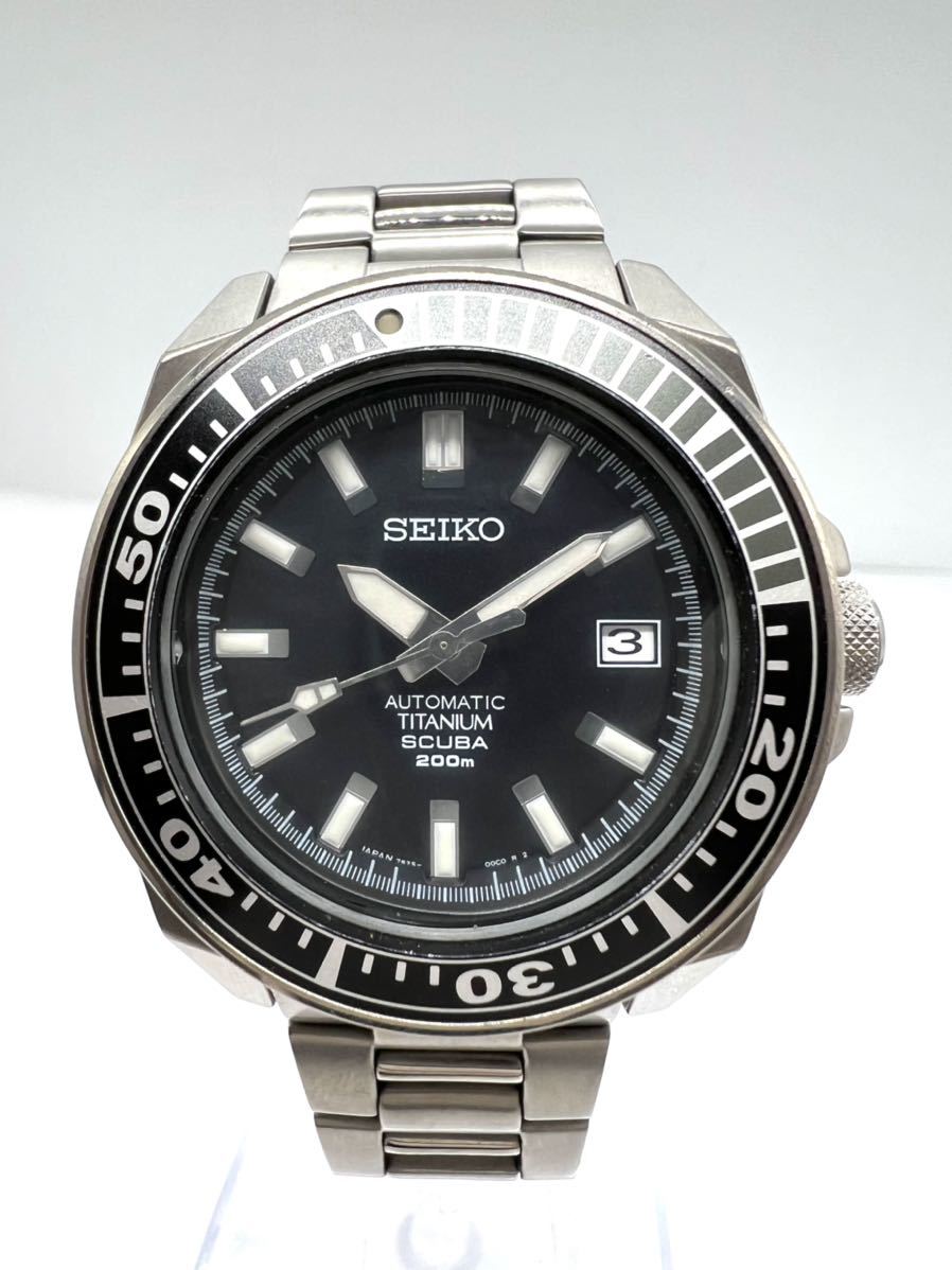 SEIKO SBDA001 7S25-00D0 Titanium Scuba 200m ブラックサムライ チタン スクーバ 自動巻き 腕時計  