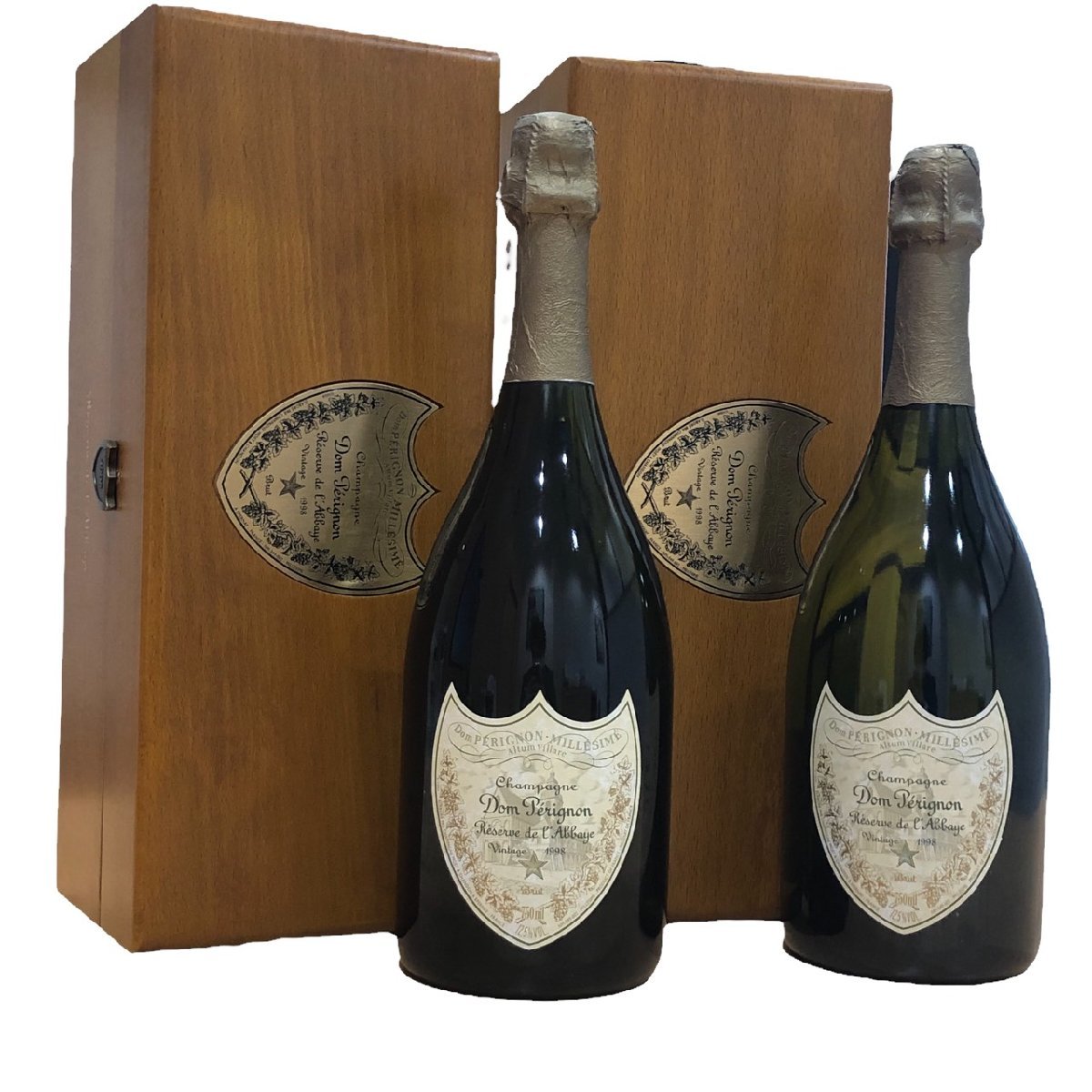 ドンペリ ドン ペリニヨン レゼルブ ドゥ ラベイ 1998年 ヴィンテージ 12.5％ シャンパン 750ｍｌ 箱冊子付 2本セット  最大70%OFFクーポン