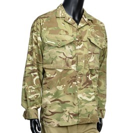 イギリス軍放出品 コンバットジャケット MTP迷彩 BDU ボタン留め [ 170/104 / 難あり ] 軍払い下げ品_画像2