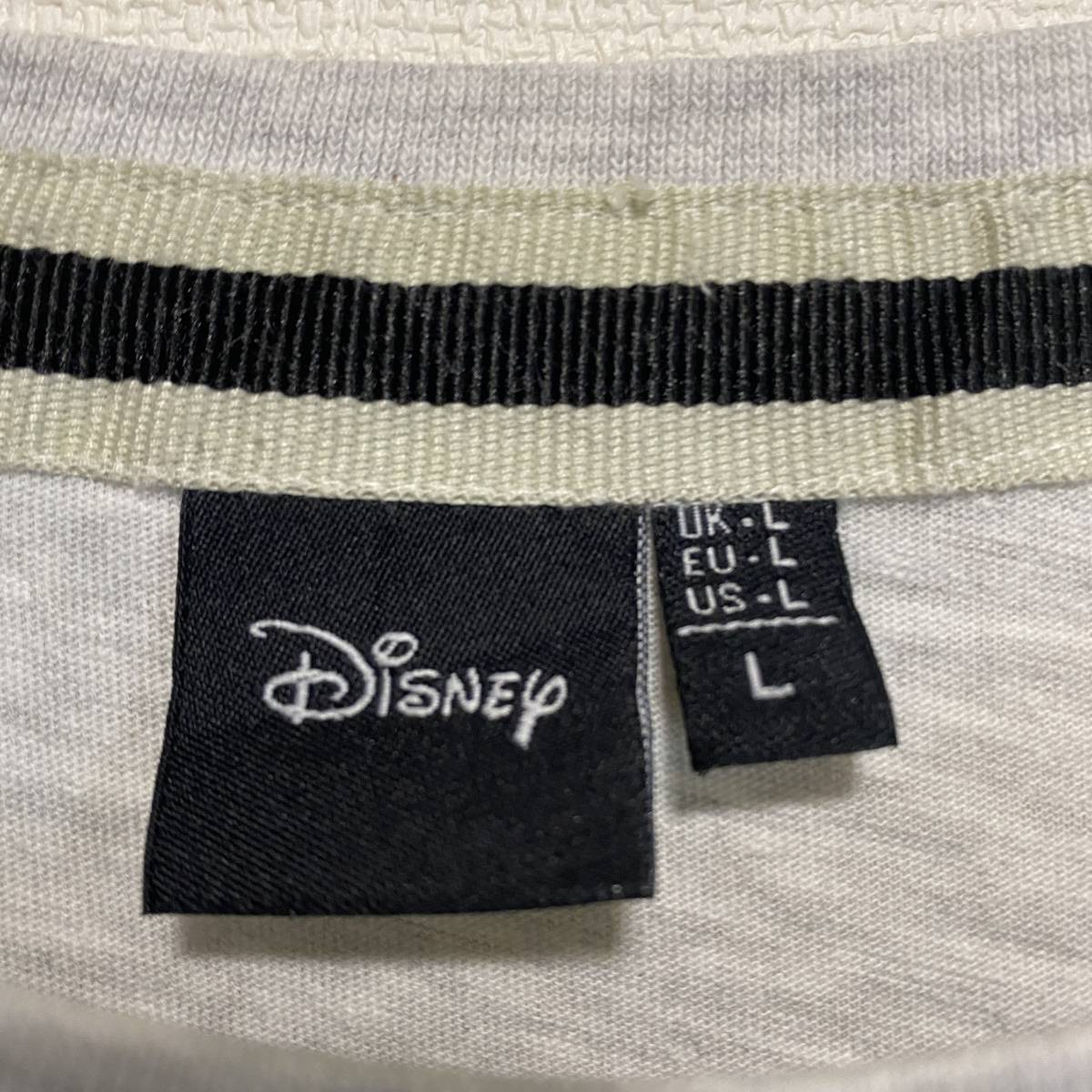 アメリカ古着　Disney　ディズニー　ミッキーマウス　半袖Tシャツ　グレー　コットン　【E49】_画像8