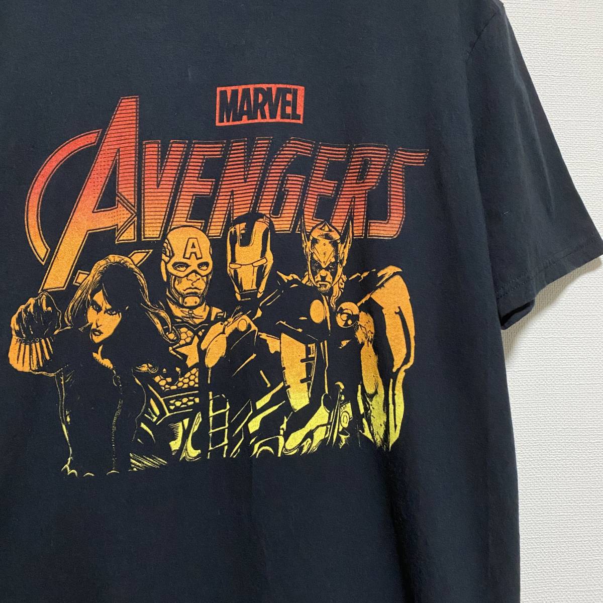 アメリカ古着　マーベル　アベンジャーズ　アイアンマン　ブラックウィドウ　マイティーソー　半袖Tシャツ　【E234】