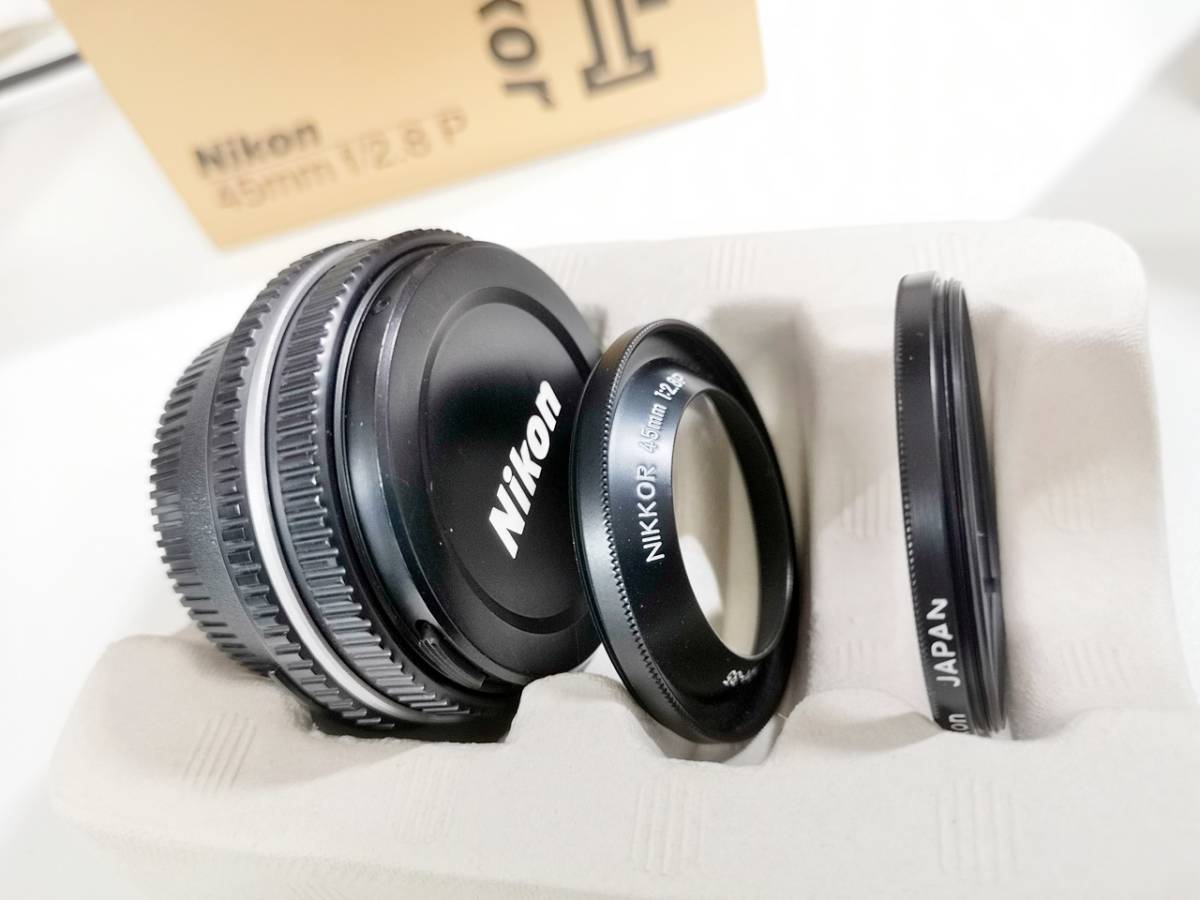 古典 Nikon ニコン Ai-S 45mm F2.8 P ブラック フィルムカメラ