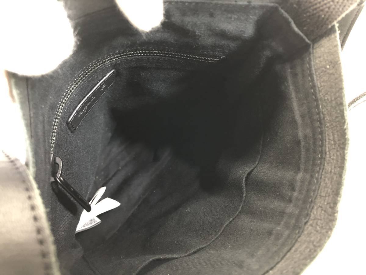 * agnes b Agnes B shoulder bag PAH2-03 leather sakoshu diagonal .. shoulder .. black black *