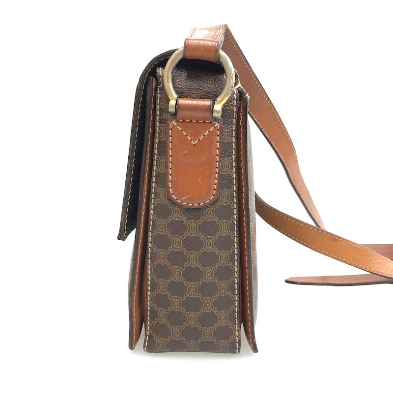 極美品》 CELINE セリーヌ サークルロゴ マカダム柄 ブラゾン ...