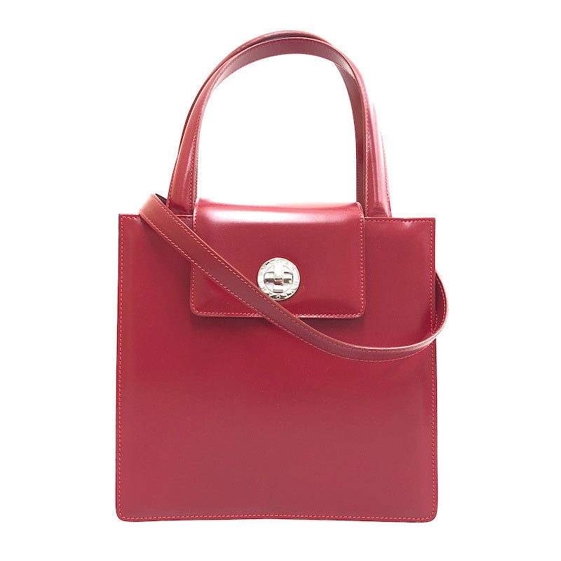 ブルガリ BVLGARI ハンドバッグ ロゴ レッド cablepacayas.com