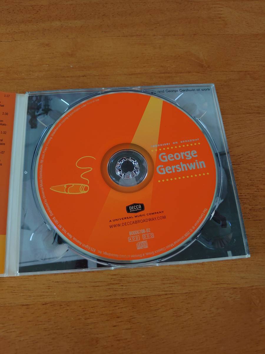 George Gershwin / Composers On Broadway ジョージ・ガーシュウィン 輸入盤 【CD】_画像3