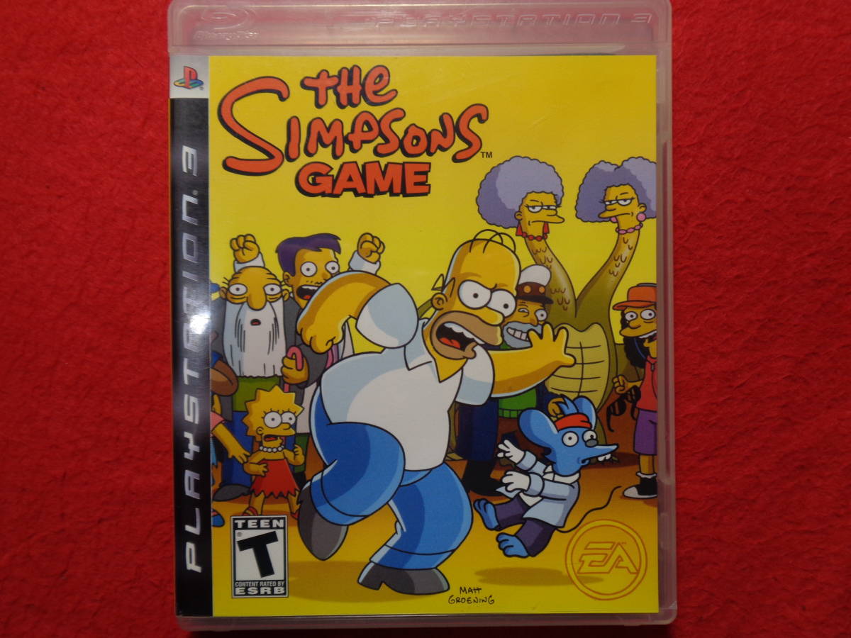 ★即決★起動画像有★　The Simpsons Game シンプソン ゲーム　海外版　PS3　ソフト　ク198　Overseas edition_画像1