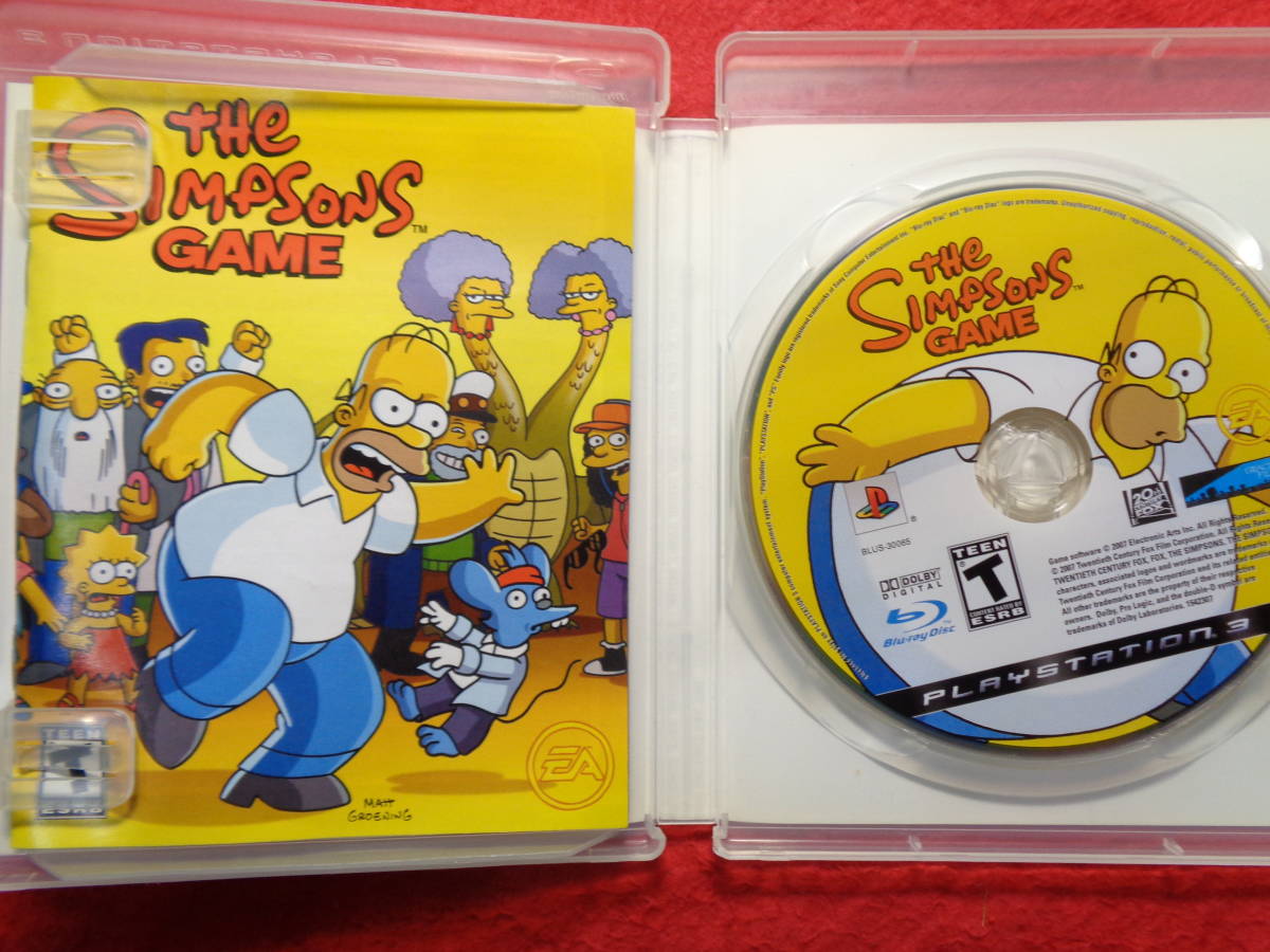 ★即決★起動画像有★　The Simpsons Game シンプソン ゲーム　海外版　PS3　ソフト　ク198　Overseas edition_画像2